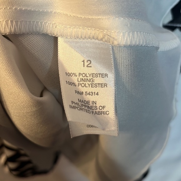 Bisou Bisou Black & Cream Sleeveless Dress 12 - Picture 9 of 10